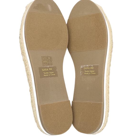 Botkier Sara Espadrille Platform Sequin Loafer Flats Blush Lace 8 Women's - Picture 5 of 7